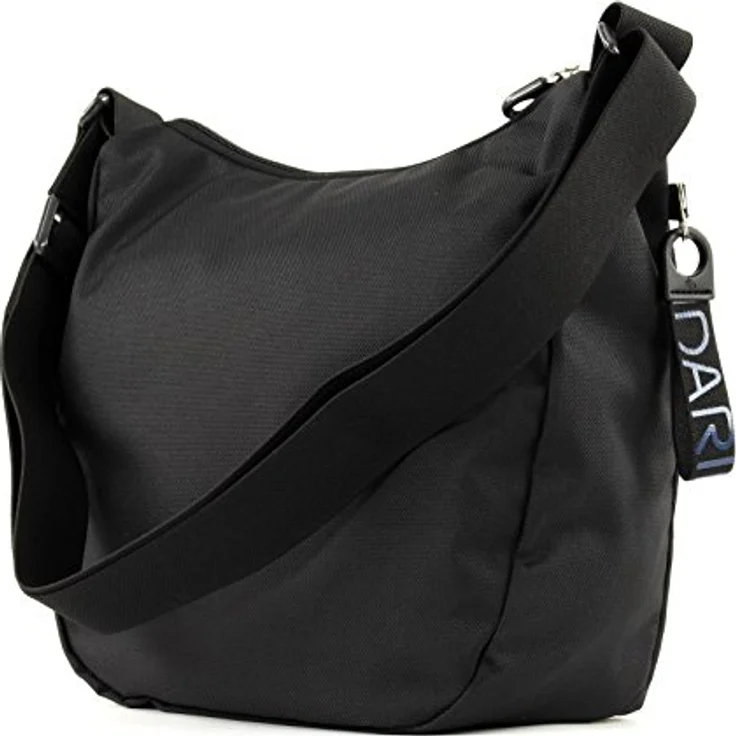 Mandarina Duck Beuteltasche MD20 Hobo QMTV1, sportliche Umhängetasche aus Nylon-Polyester-Mix, schwarz, 31.5 x 12 x 28 cm – Bild 6