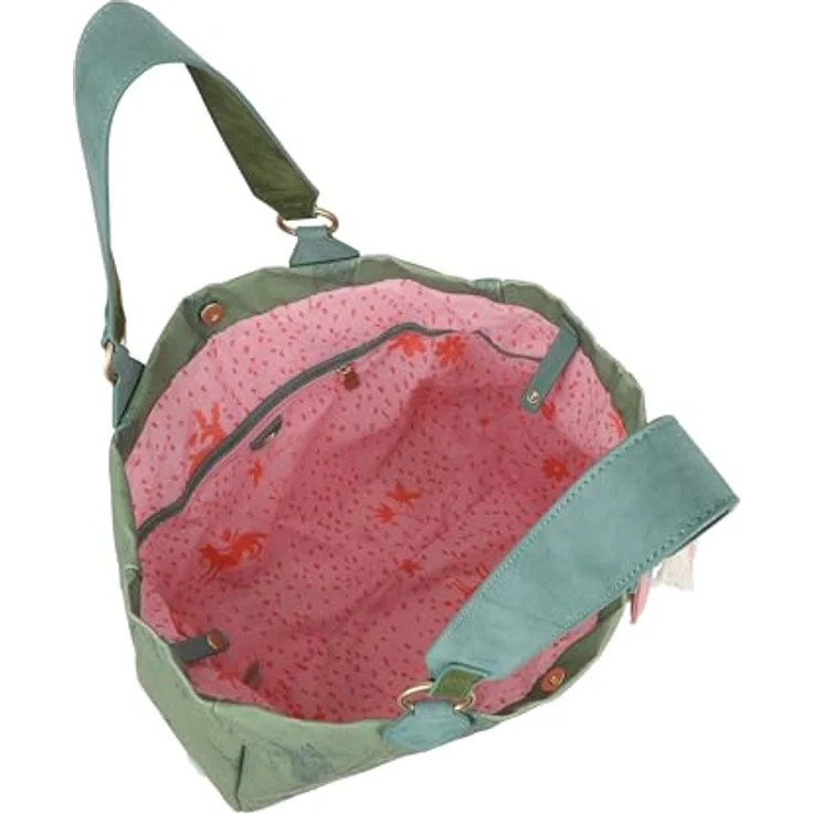 Fritzi aus Preußen Fritzi x Frida Kahlo Izzy Medium Limited Shopper Tasche, 42 cm x 15 cm x 29 cm, grün, 100% Polyester – Bild 3