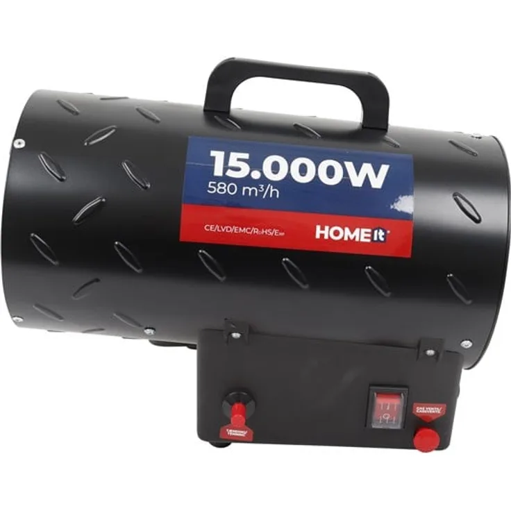 Home>it HOME It® Gasheizer mit Regler, 15 kW für bis zu 160 m², effiziente und geruchsfreie Heizung