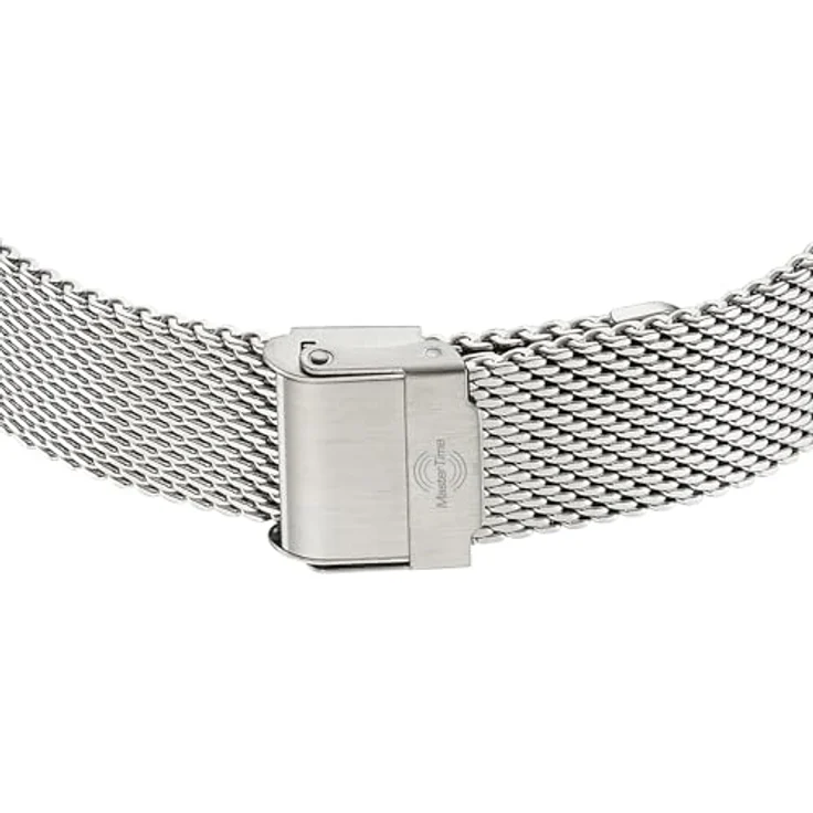 Master Time MTGA-10964-32M, Funk Quarz Herren Uhr Analog-Digital mit Edelstahl Milanaise Armband, wasserdicht bis 5 Bar, automatische Zeitumstellung, blaues Zifferblatt – Bild 3