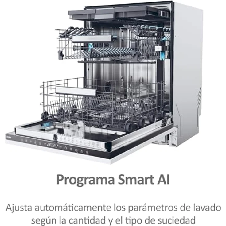 Haier Einbau-Geschirrspüler XI 6B0S3FSB, 16 Gedecke, Weiß, mit WLAN, leise 40 dB, Energieeffizienz B – Bild 4
