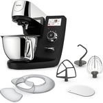Tefal I-Coach Touch Küchenmaschine, 1200 W, 21 Auto-Programme, inkl. Back-Zubehör und App, Touchscreen, Schwarz/Silber