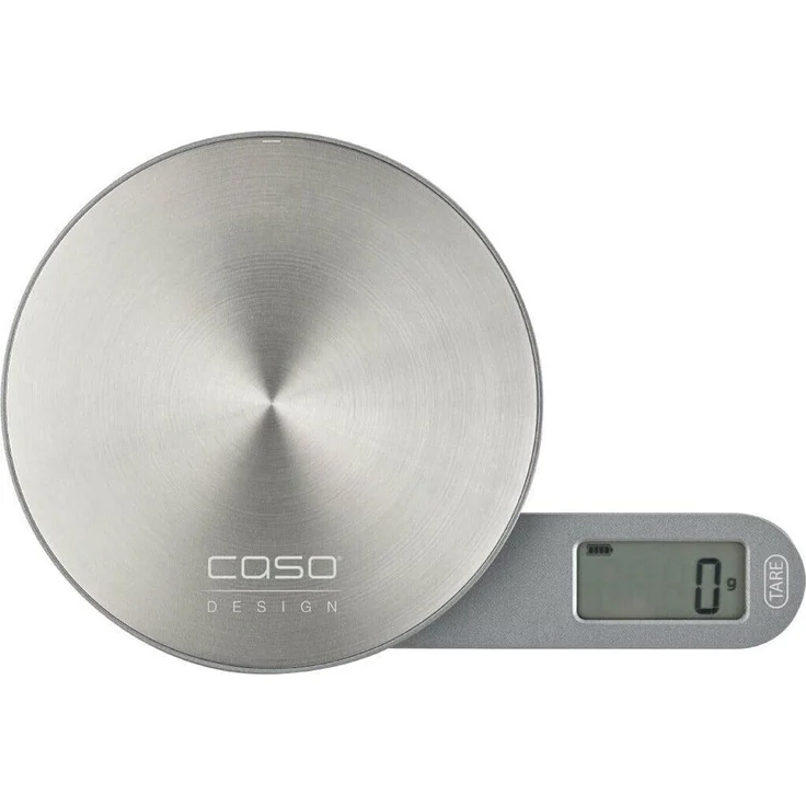 Caso Kitchen EcoMate 3268 Küchenwaage, 5 kg Tragkraft, 1 g Eintelung, LCD-Display, TARA-Funktion, edelstahl – Bild 1