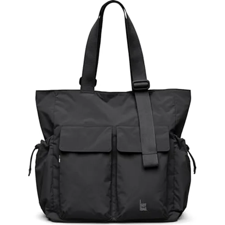 Got Bag Mellow Tote Bag, Monochrome Shopper Tasche aus 100% Polyester, 40 cm x 12 cm x 36 cm, schwarz