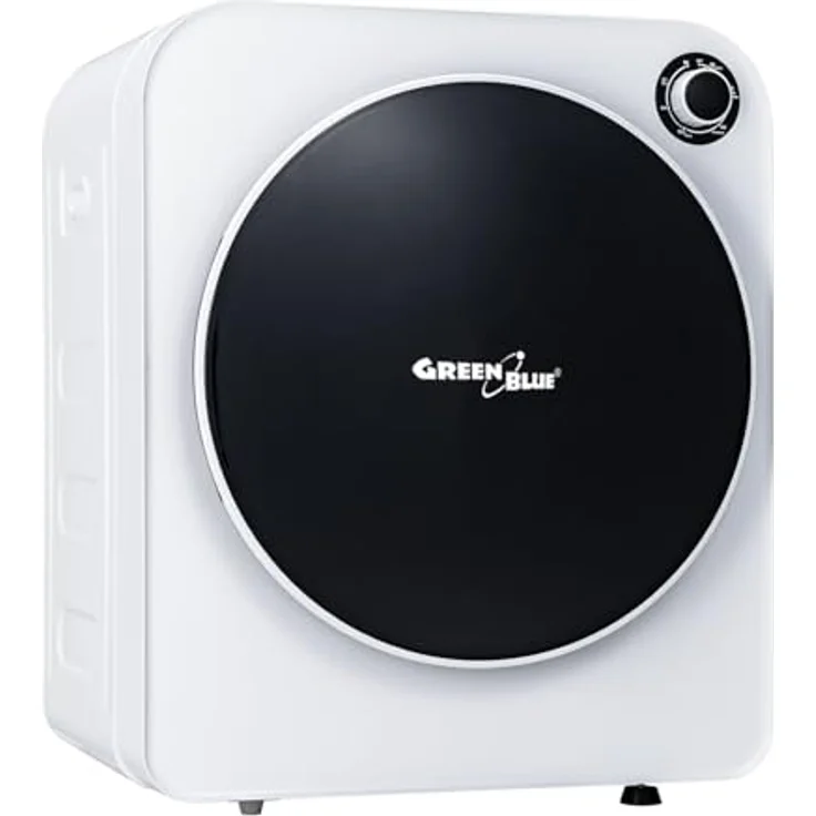 Green Blue GB410 Elektrischer Wäschetrockner | 3 kg Füllgewicht | Einstellbare Trockenzeit 20-180 Minuten | 830 W Leistung | Ablufttrockner für Kleidung | Freistehend oder Wandmontage – Bild 1