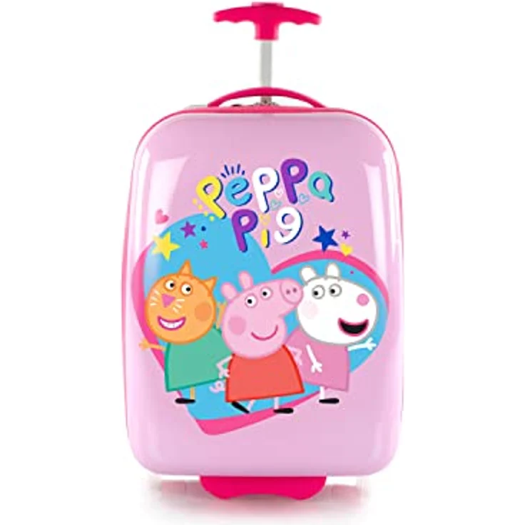 Heys Kinderkoffer Peppa Pig rosa, 46 cm, 2 Rollen, Hartschale aus schlagfestem Polycarbonat, Joachim Llambi Design – Bild 2