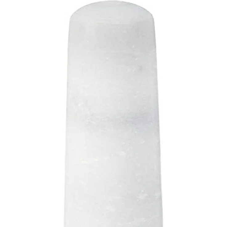 Relaxdays Marmor Mörser mit Stößel, robust & langlebig, Gewürze, Kräuter, polierter Steinmörser, Ø 10 cm, V 120 ml, weiß – Bild 9