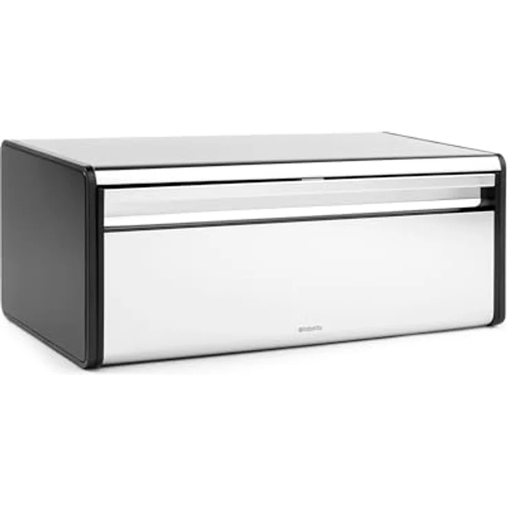 Brabantia Klappbrotkasten, große Aufbewahrungsbox aus Brilliant Steel mit magnetischem Verschluss, platzsparendes Design zur Wandmontage – Bild 2