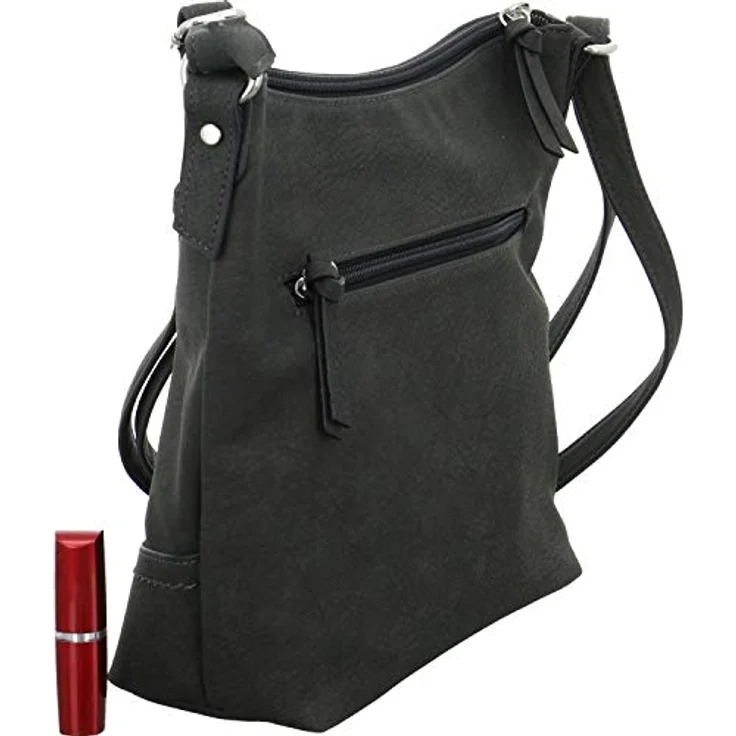 Tom Tailor Imeri Umhängetasche, 23 cm x 10 cm x 26 cm, schwarz, 100% Polyurethan – Bild 3