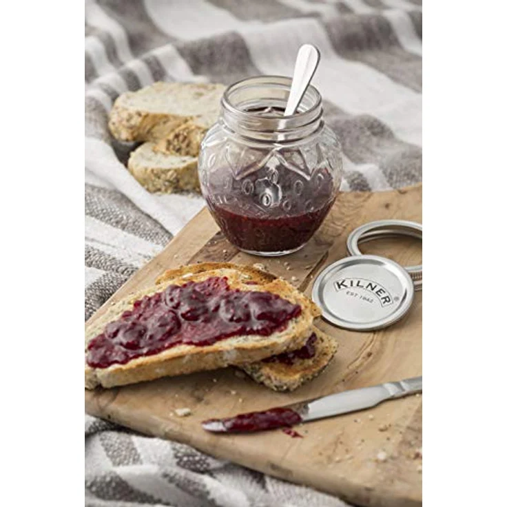 Kilner Marmeladenglas, Erdbeere, 400 ml Einkochglas, Glas, transparent, 11 cm – Bild 7