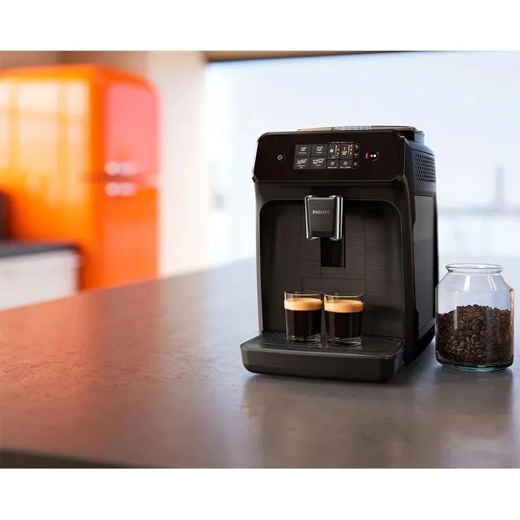 Philips EP1200/00 Kaffeevollautomat, Schwarz, mit umfassenden Espresso-Funktionen und EU Plug 220V