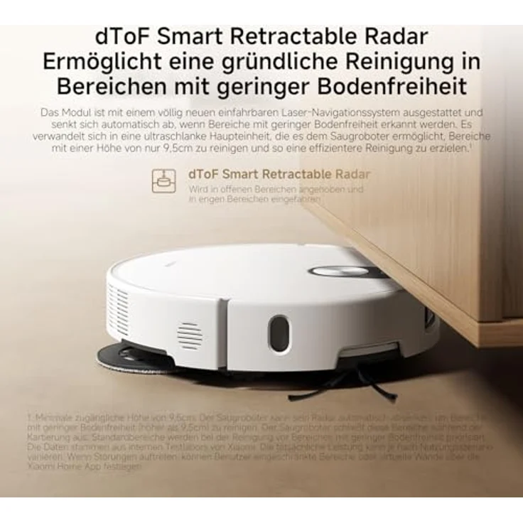 Xiaomi Robot Vacuum 5, Staubsauger-Roboter mit intelligenter Navigation und hoher Saugkraft, schwarz – Bild 3
