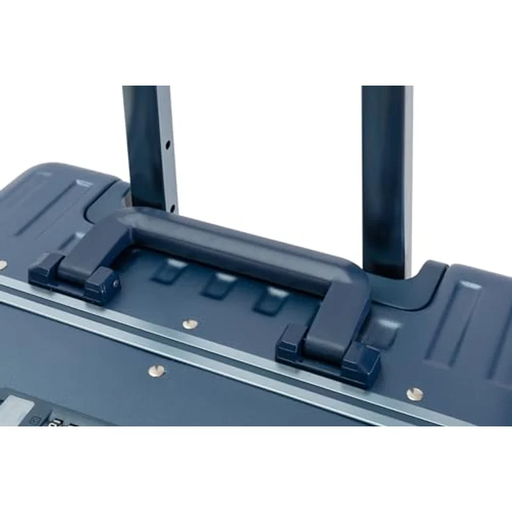 Travelhouse Hartschalen-Trolley Roma, 4 Rollen, mit USB und Getränkehalter Aluminium-Rahmen & Polycarbonat Hartschale, Handgepäckkoffer 55cm, blau – Bild 6