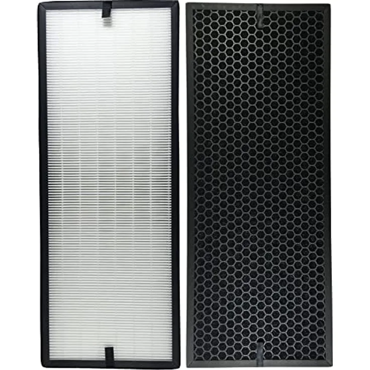 Comedes Ersatzfilterset 2tlg. für Rowenta Luftreiniger PU6020F0, PU6020F1, PU6080F0, HEPA- und Aktivkohlefilter zur Luftreinigung