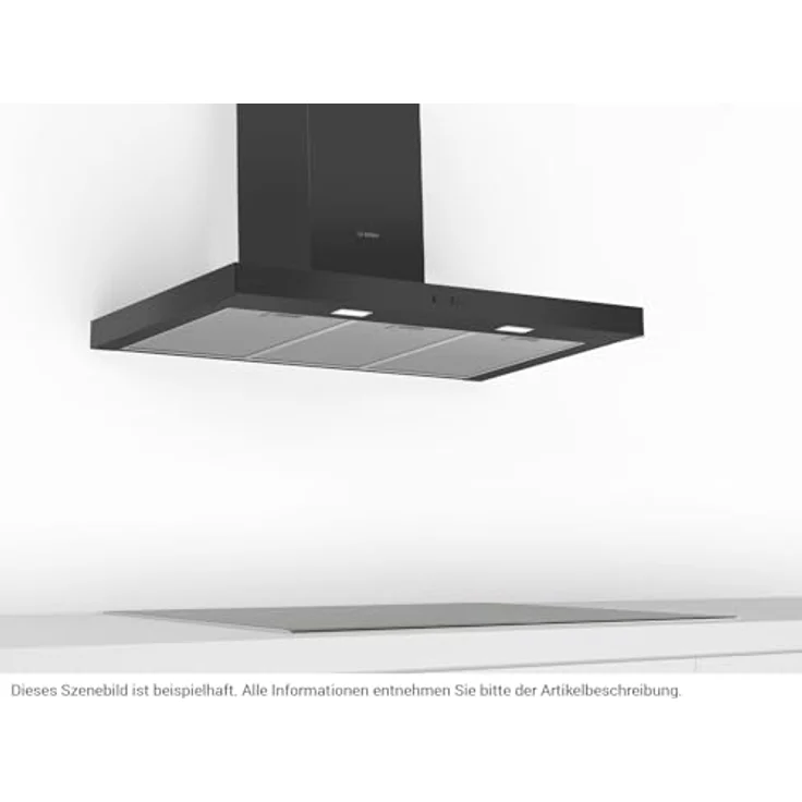 Bosch DWB96BC60 Wandhaube, Serie 2, Wandmontage, Energieeffizienzklasse: B, Leistungsstufen: 3, schwarz – Bild 6