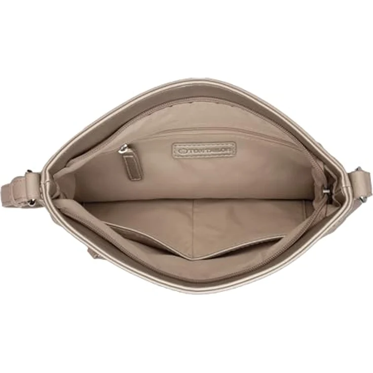 Tom Tailor Nicolina Cross Bag, elegante Umhängetasche in Grau mit verstellbarem Schulterriemen und mehreren Fächern – Bild 5