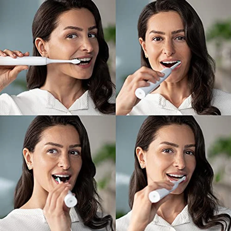 Philips Sonicare 3100 Series elektrische Zahnbürste mit Schalltechnologie Doppelpack, mit Drucksensor und Bürstenkopf-Wechselanzeige, weiß (Modell HX3675/13) – Bild 5