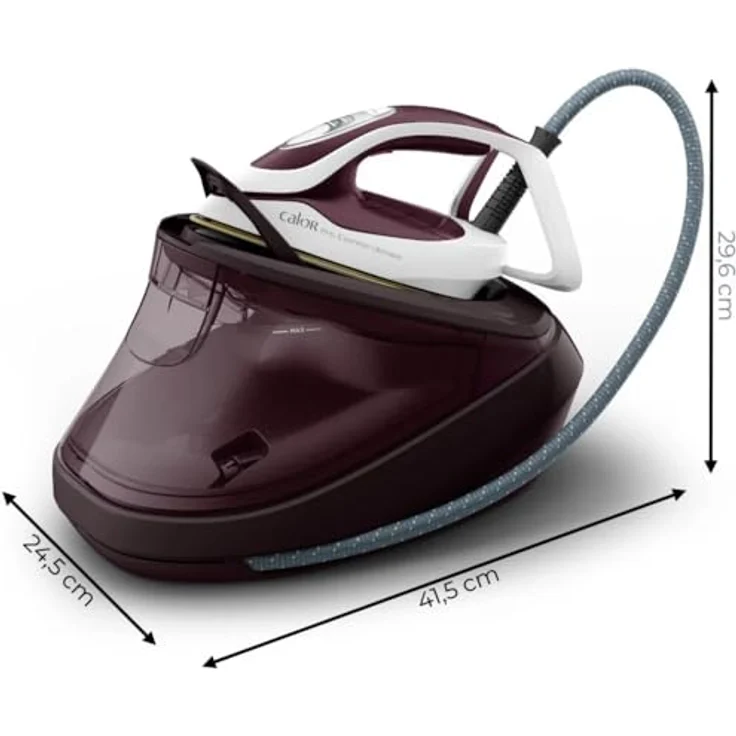 Calor GV9721C0, Trocken- & Dampfbügeleisen mit 3000 W und 160 g/min Dampfstoß, Violett und Weiß – Bild 3