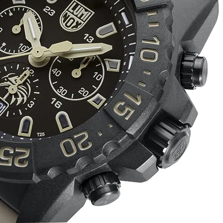 Luminox Herren Chronograph Schweizer Quarzwerk Uhr mit Gummi Armband XS.3590.NSF.Set – Bild 5
