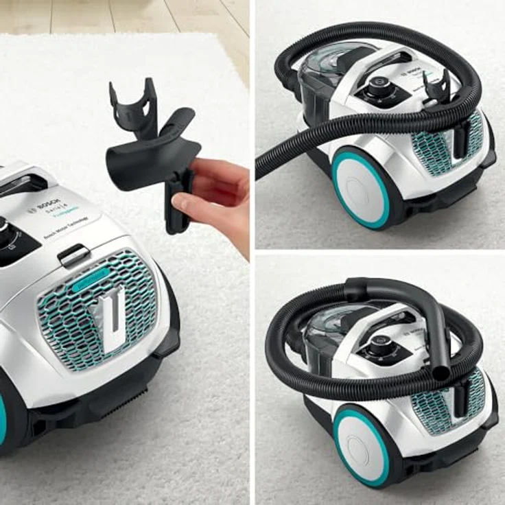 Bosch BGC21HYG1 Serie 4 Bodenstaubsauger, 550 Watt, schwarz-weiß – Bild 5