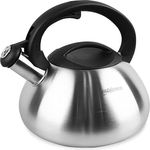 Maestro MR-1306 Wasserkessel mit Deckel und Pfeifton 3L Hochwertiger Edelstahl Pfeifkessel Wasserkocher für Herd Induktion Teekessel