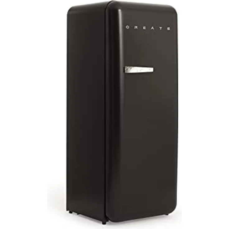 CREATE RETRO FRIDGE 150 MARBLE Kühlschrank mit Gefrierfach 281L in Schwarz, 3 Einlegeböden, niedriger Energieverbrauch, 150cm – Bild 2