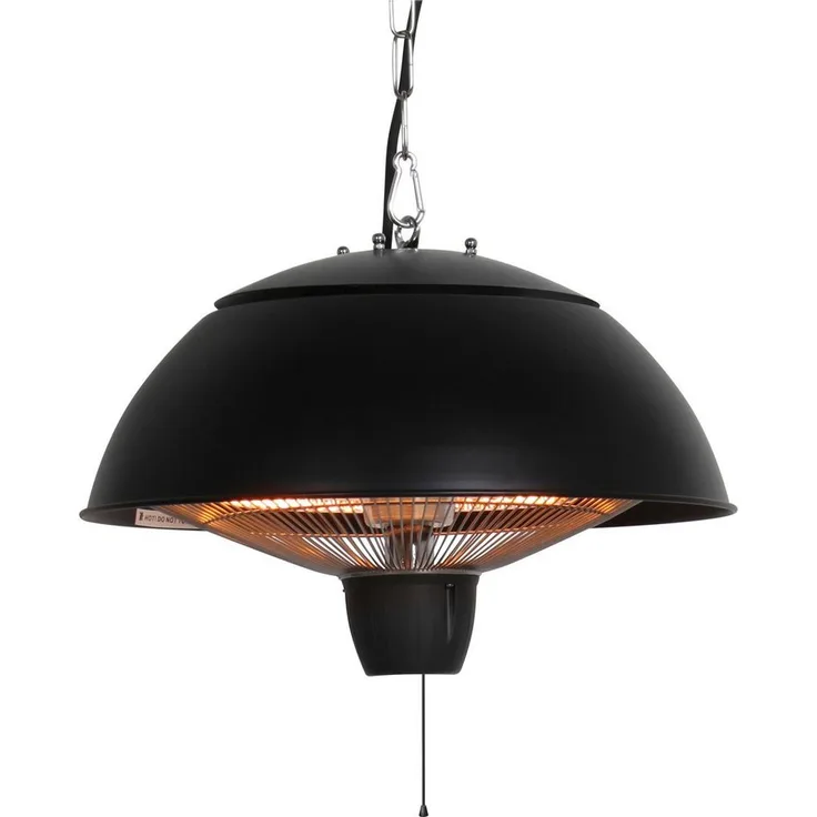 Sonnenkönig Terrassenstrahler SOLE, Infrarot-Halogen Heizung mit Zugschalter und Spritzwasserschutz
