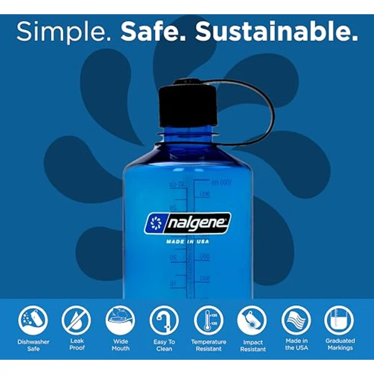 Nalgene Trinkflasche 'EH Sustain', 1 L blau – Bild 2