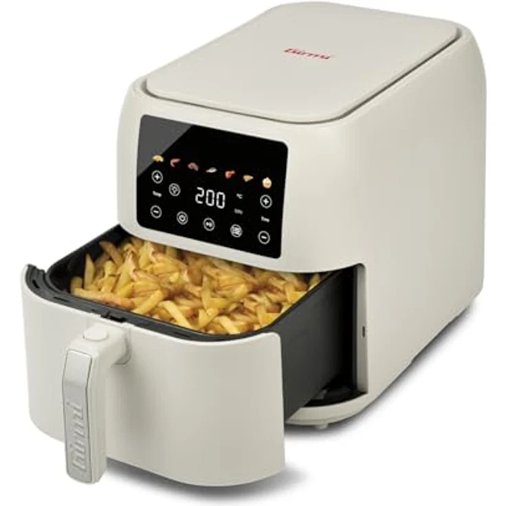 Girmi FG9201, Heißluftfritteuse mit 8 l Fassungsvermögen, 200 °C, digitalem Touch-Display, 1700 W – Bild 2
