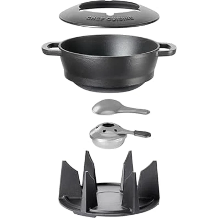 Chef Cuisine International Fondue-Set aus Gusseisen – Bild 2