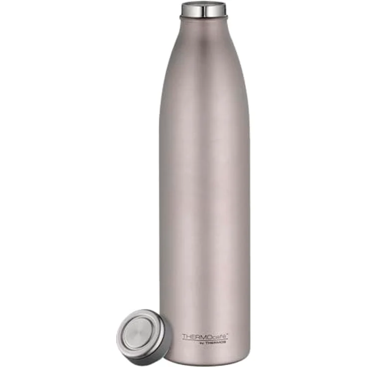 THERMOcafé by THERMOS TC BOTTLE rose mat, 1,00l Isolierflasche aus Edelstahl, kohlensäurefest, 12h heiß & 24h kalt, auslaufsicher, für Schule & Unterwegs – Bild 2