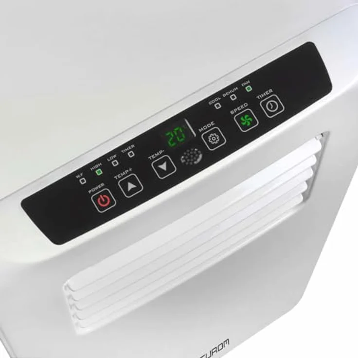 Eurom PAC 7.2 Mobile Klimaanlage, Fernbedienung, Timer, Entfeuchtungskapazität 0,8 l-h, weiß – Bild 4