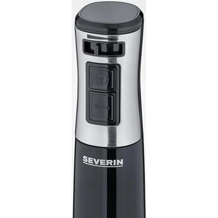 Severin 3771 Stabmixer, 600W, Mixstab mit stufenloser Geschwindigkeitseinstellung, abnehmbarer Pürierstab, Edelstahl (gebürstet), Schwarz – Bild 6