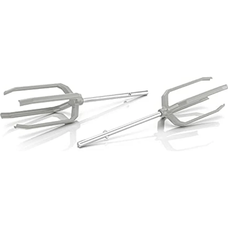 ETA 20519000 Lento Handmixer-Set, 600 Watt, 4 Geschwindigkeitsstufen, inkl. Mix- und Messbecher, Rührbesen, Schlagbesen, Knethaken, Stabmixer- und Zerkleinerer Aufsatz, Kunststoff, weiß, grau – Bild 5