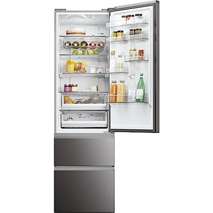 Haier HTW5620CNMP Kühl-Gefrierkombination/Total No Frost, freistehend, 125 l Gefriervolumen, 289 l Kühlvolumen – Bild 3