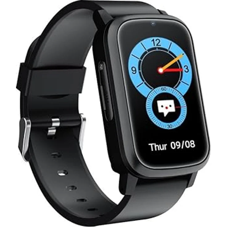 NikuTRAX Krankenpflegeuhr GPS-Smartwatch für Senioren NC92E mit SOS in schwarz – Bild 1