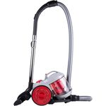 Dirt Devil Staubsauger ohne Beutel DD2503 - 700W - HEPA 12 Filter - 9M Reichweite - Combibrush/Versenkter Bürste/Parkettbürste - 4.5KG - 1.8L Staubsammelbox - Grau/Rot
