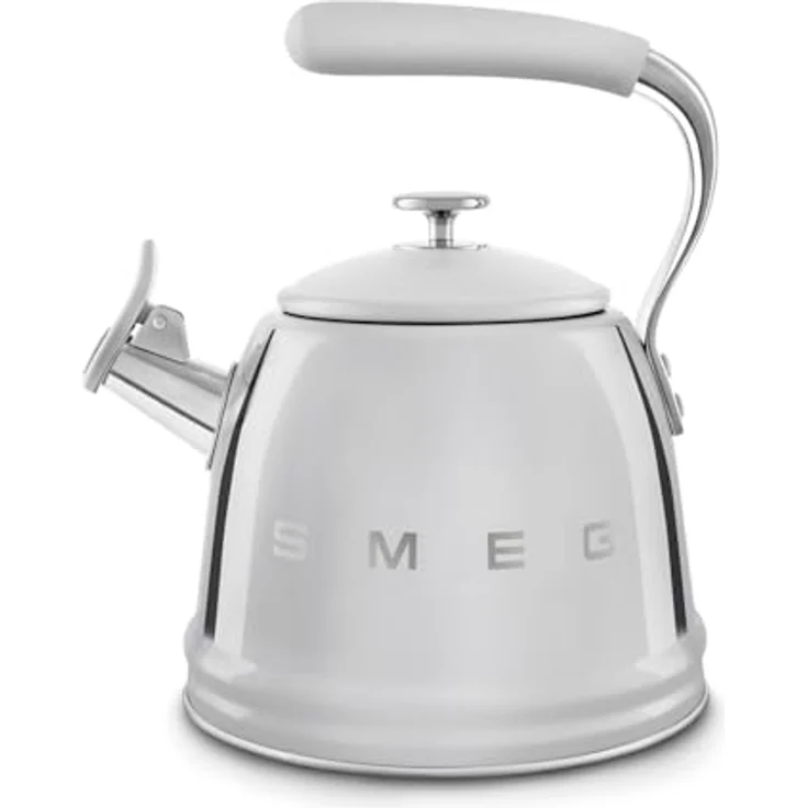 Smeg Wasserkocher WKF01SS Edelstahl 2,3 Liter mit 50er-Jahre-Design, für alle Herdarten geeignet – Bild 1