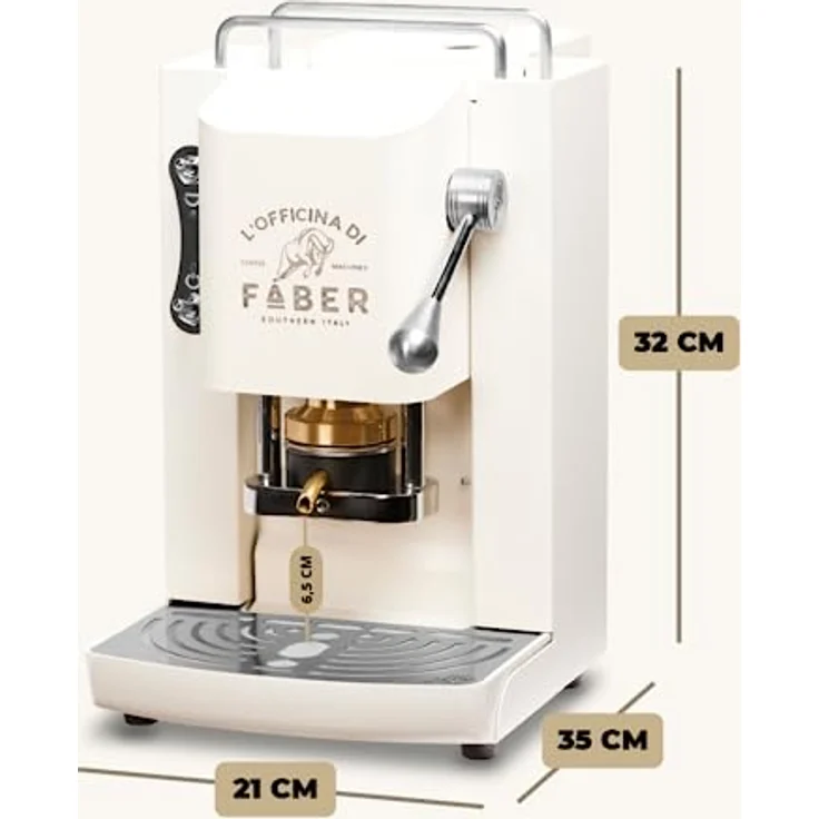 Faber Coffee Machines Espressomaschine Pro Deluxe ESE Pad 44 mm, einfache Reinigung, Tassenwärmer, schnelles Aufheizen, Chrom-Finish – Bild 4