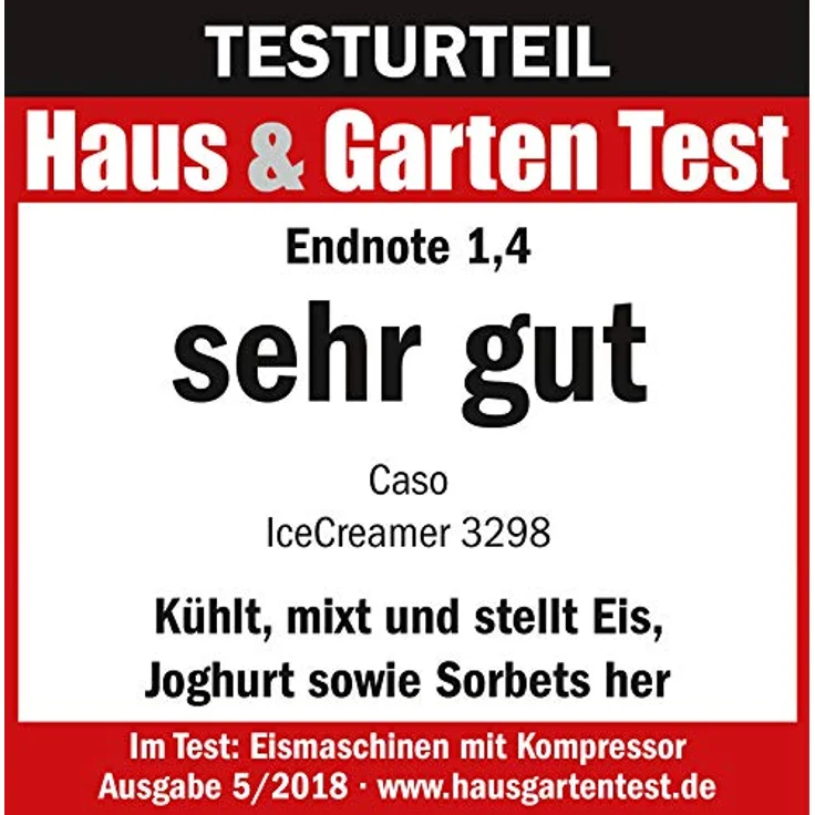 CASO Ice Creamer - 2 in 1 Design Eismaschine und Joghurtmaschine mit Kompressortechnik, kein Vorkühlen notwendig, produziert bis zu 2 Liter Eiscreme, Speiseeis oder Joghurt – Bild 3