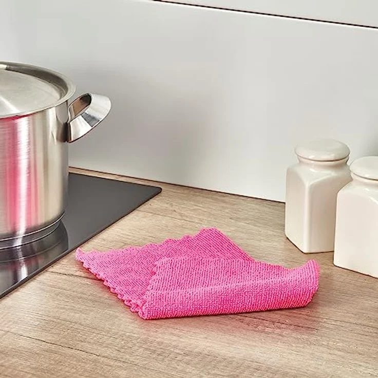 Spontex Mikrofaser Allzwecktücher 8er - Bunte Mikrofasertücher für viele Einsatzgebiete im Vorteilspack (4 x 8 Tücher) – Bild 3