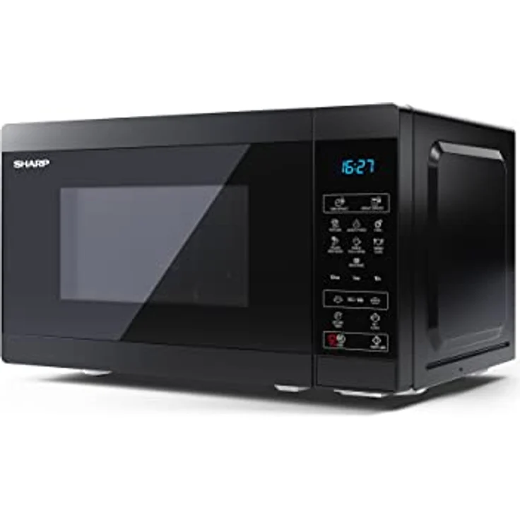 Sharp YC-MS02E-B Mikrowelle, Standgerät, 800 Watt, 20 Liter Garraum, schwarz – Bild 5