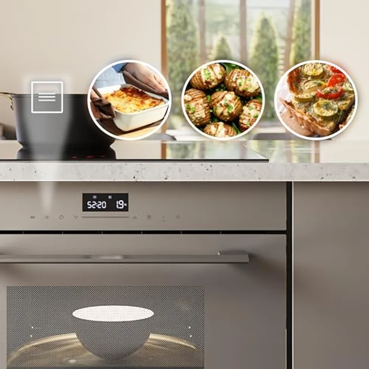 Cecotec Bolero Hexa MW703800, Grill-Mikrowelle mit 34 Litern, 900 Watt Leistung, Glasgrau – Bild 7