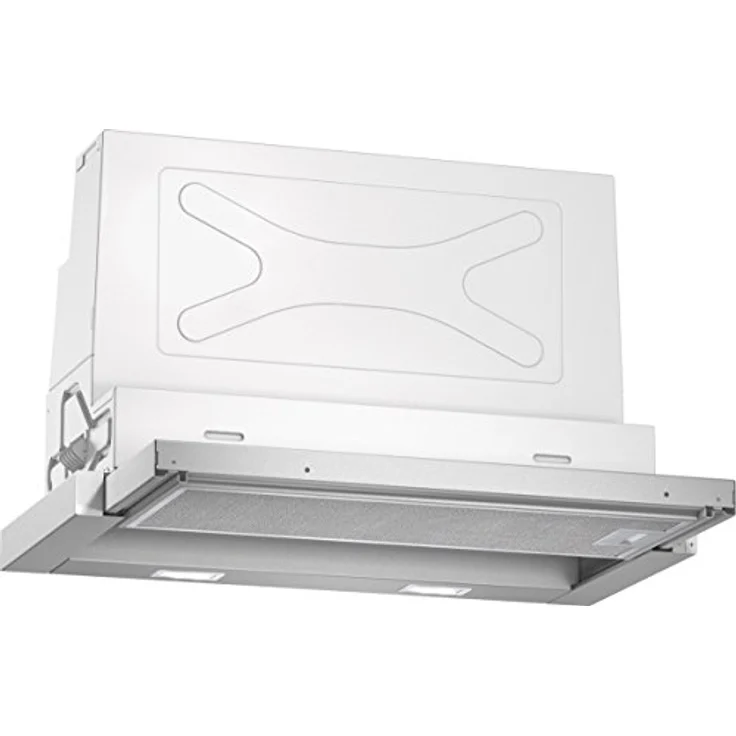 Neff N 50 DED4652XMK, D46ED52X0+Z54TS02X0, Motorhaube, ausziehbar, Nische, Breite: 52.4 cm, Tiefe: 29 cm, Abzug & Umluft, mit internem Motor, Silver Metallic – Bild 2