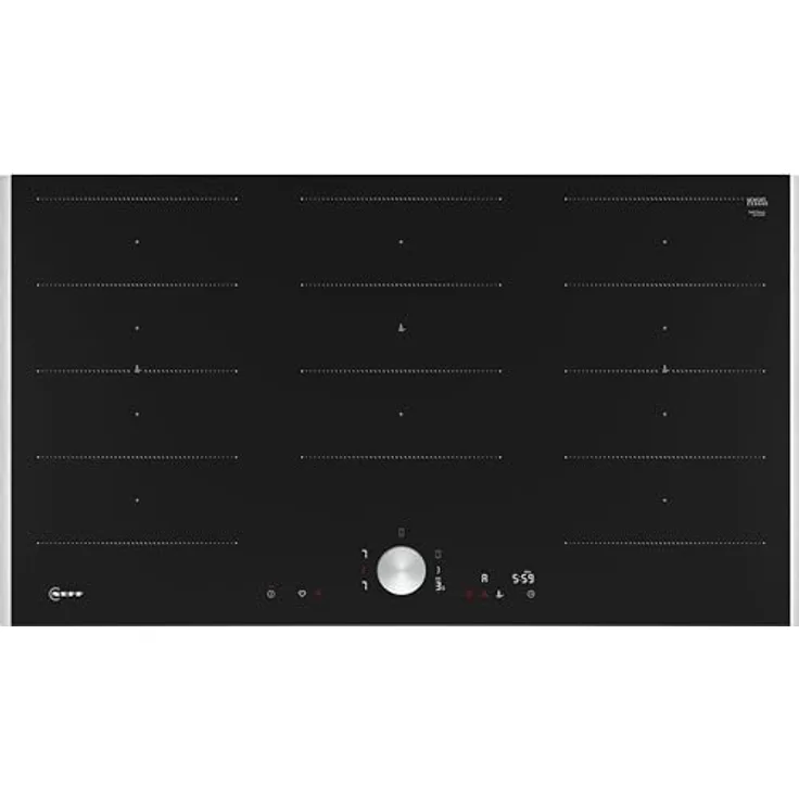 Neff, T69TTX4L0, Autarkes Flex-Induktionskochfeld mit Twist Pad Steuerung, N90, Breite 90 cm, Schwarz mit Rahmen aufliegend, Home Connect