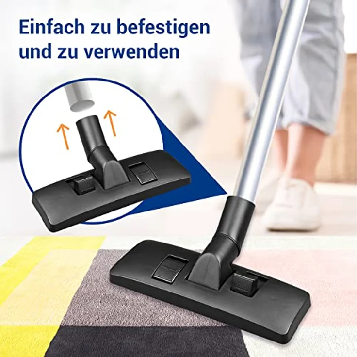 VIOKS Staubsaugerdüse Bodendüse Kombidüse Teppich Bürste Ø 35mm Ersatz für Staubsauger kompatibel mit Bosch Siemens für Teppich- und Hartfußböden – Bild 5
