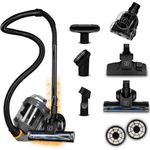 Zeegma Bodenstaubsauger BASE JET, 4000,00 W, Beutellos, Zyklontechnologie Hepa H13 Energieklasse A, 899W - PowerSuction, Große Turbobürste, Allergiefreundlich