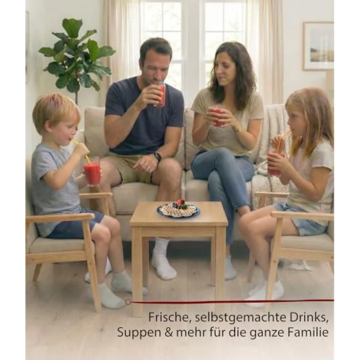 Cloer 6958 Standmixer, 1,5 l Glasbehälter, 6-flügliges Messer, Smoothie-, Ice-Crush- und Auto-Clean-Programme, Puls-Funktion, stufenlos, Edelstahl/Schwarz – Bild 7