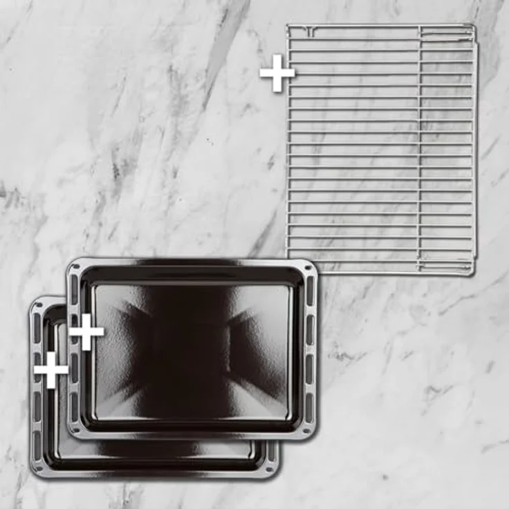KKT KOLBE EB8017TFT Einbaubackofen 60 cm, TFT-Touch-Display, 72L, 3,2kW, Soft-Close Tür, Katalyse, Pizzafunktion, Heißluft, Timer, Edelstahl-schwarzes Glas – Bild 5