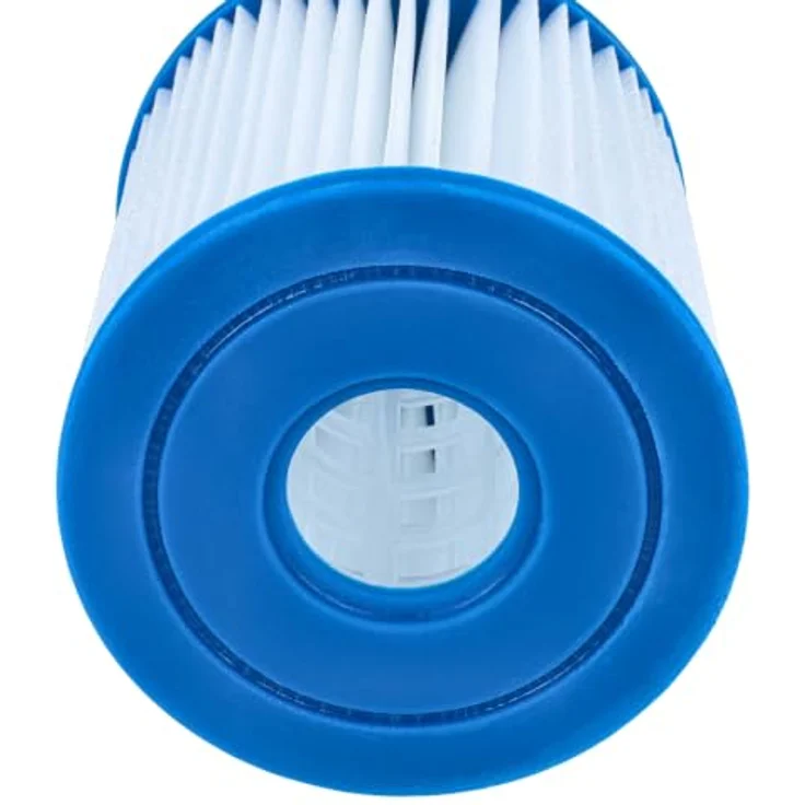 vhbw Filterkartusche kompatibel mit Intex 28201EH, 28602, 28601, 28601EG, Wasserfilter mit hoher Filterfeinheit, Blau Weiß – Bild 6